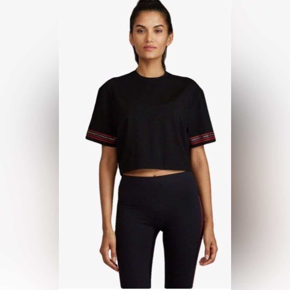 68% Off NWT Black Line by Noli Athleisure Crop Top Sz L
